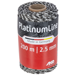 Plecionka ogrodzeniowa Platinum Line 2,5mm x 200m, biało-czarna, AKO-347927021