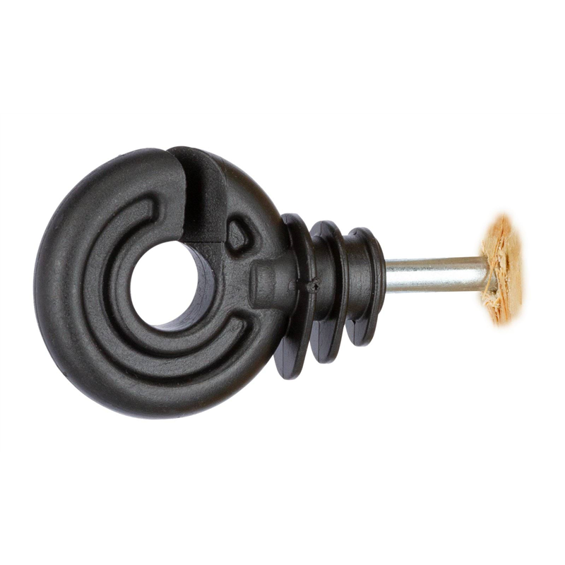 Izolator okrągły Compact, czarny, 90 szt/wiadro, AKO-347550661