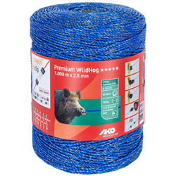 Plecionka ogrodzeniowa na dziki PREMIUM WILD HOG, 2,5mm x 1000 m, niebieska, AKO-347927023