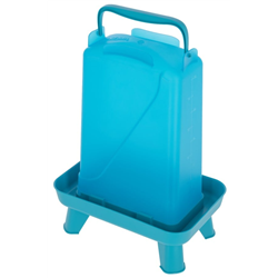 Poidło dla drobiu prostokątne 5,5 l, plastikowe, niebieskie, Kerbl-347920284
