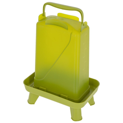 Poidło dla drobiu prostokątne 5,5 l, plastikowe, zielone, Kerbl-347920285