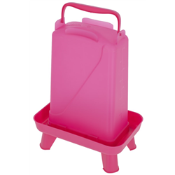 Poidło dla drobiu prostokątne 5,5 l, plastikowe, różowe, Kerbl-347920280