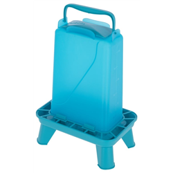 Karmidło dla drobiu prostokątne 3,5 l, plastikowy, niebieskie, Kerbl-347920274