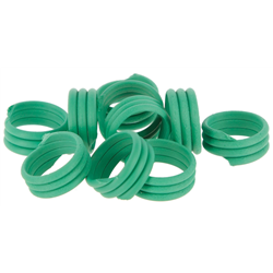 Opaska spiralna dla drobiu, 12 mm, zielona, 100 szt., Kerbl-347920162