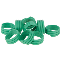Opaska spiralna dla drobiu, 20 mm, zielony, 100 szt., Kerbl-347920164