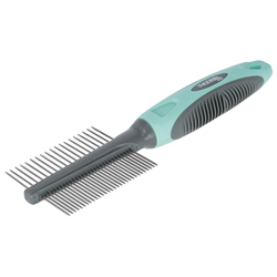 Grzebień do sierści z drobnymi i grubymi zębami dla psów, 21 cm, Kerbl-347543051