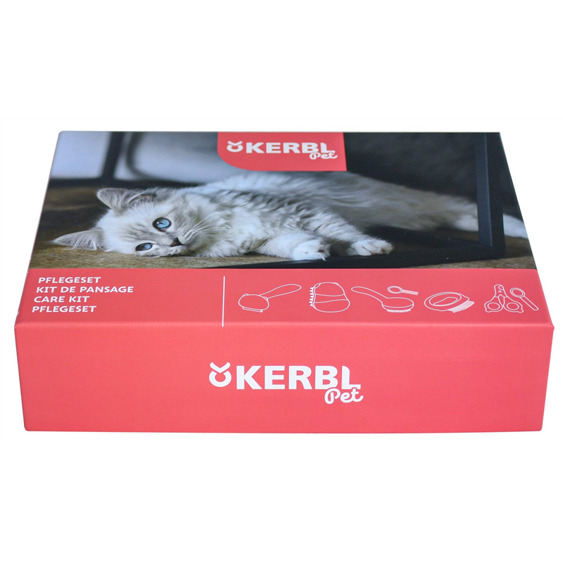 Zestaw do pielęgnacji dla kota, 7 w 1, różowy, Kerbl-347758840