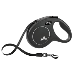 Smycz dla psa Flexi New Classic, taśma, czarna, roz. M, 5m, 25kg-347773605