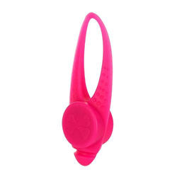 Silikonowy odblask bezpieczeństwa Led do smyczy lub szelek, 8 cm, różowy, Kerbl-347539440