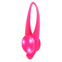 Silikonowy odblask bezpieczeństwa Led do smyczy lub szelek, 8 cm, różowy, Kerbl-347753090