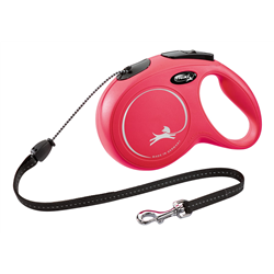 Smycz dla psa Flexi New Classic, linka, czerwona, roz. XS, 3m, 8kg-347773598
