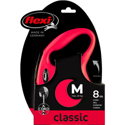 Smycz dla psa Flexi New Classic, linka, czerwona, roz. XS, 3m, 8kg-347773599