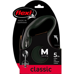 Smycz dla psa Flexi New Classic, linka, czarna, roz. S, 5 m, 12kg-347773585
