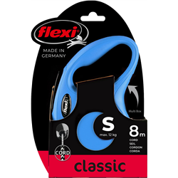 Smycz dla psa Flexi New Classic, linka, niebieska, S, 8m, 12kg-347773595