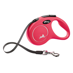 Smycz dla psa Flexi New Classic, taśma, czerwona, XS, 3m, 12kg-347773609