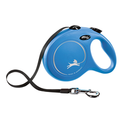 Smycz dla psa Flexi New Classic, taśma, niebieska, XS, 3m, 12kg-347773603