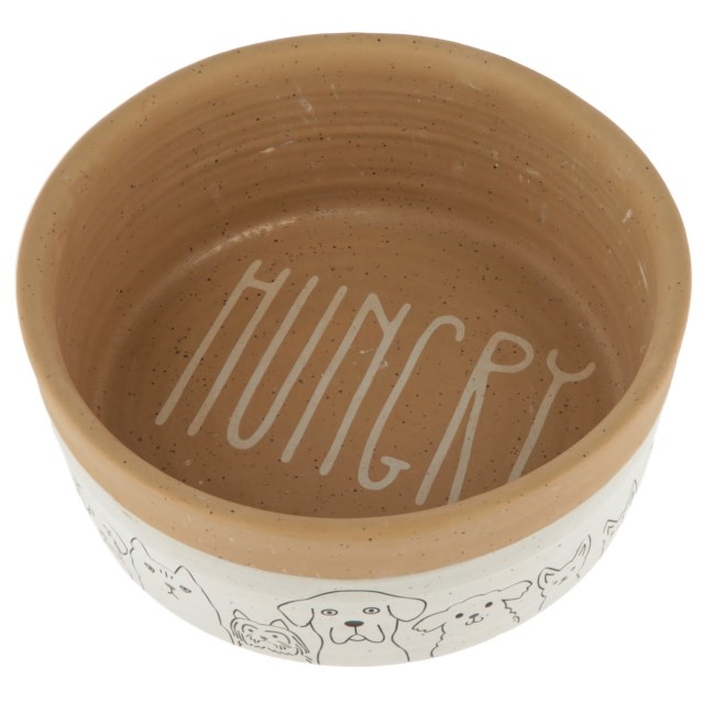 Miska ceramiczna  Hungry, biały-brązowy, 1750 ml, Kerbl-347756738