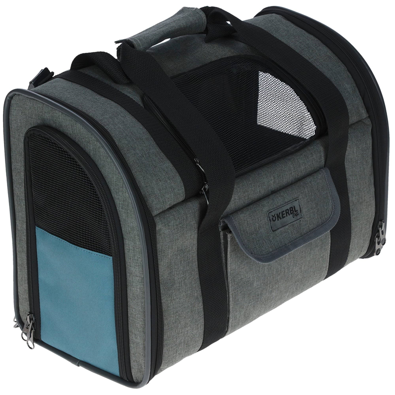Plecak dla psa Vacation, 43 x 24 x 30 cm, szaro/niebieski, Kerbl-347758719