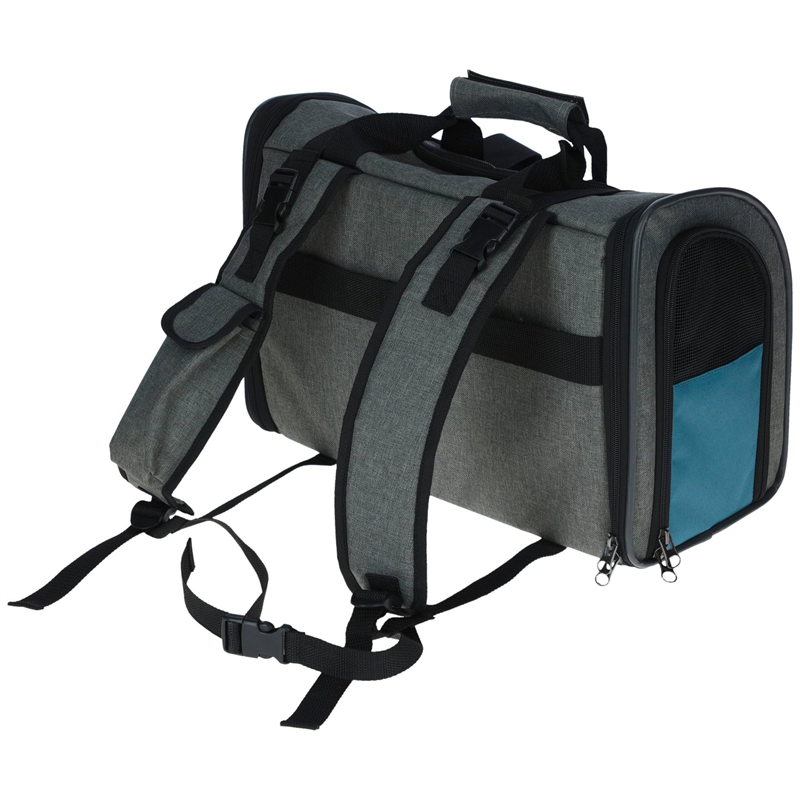 Plecak dla psa Vacation, 43 x 24 x 30 cm, szaro/niebieski, Kerbl-347545034