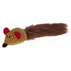 Zabawkowa mysz dla kota, 26 cm, brązowy, Kerbl-347760904