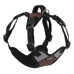 Szelki dla psa Pulsive, obwód szyi 50 - 62 cm, czarno-brązowe, Kerbl-347543408