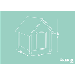 Buda dla psa, 4-sezonowa, 100 x 83 x 94 cm, Kerbl-347769243
