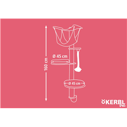 Drapak dla kota, Dolomit 2.0 Tofana, ścienny, szary, Kerbl-347539770