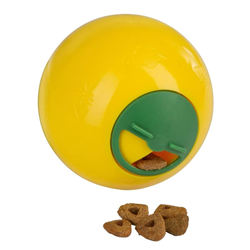 Zabawka rozwijająca dla psa Snack Ball, 7,5 cm, żółta, Kerbl-347752939