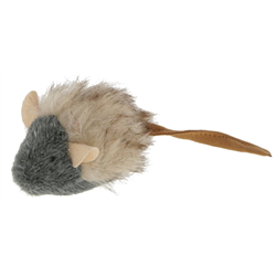 Zabawka dla kota, piszcząca myszka z pluszu, 15 cm, Kerbl-347541209