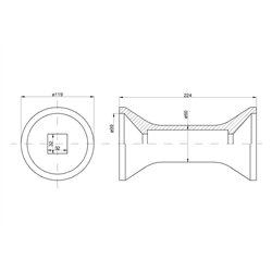 Tuleja odległościowa brony talerzowej 224mm Famarol U-236 Polska-347868186