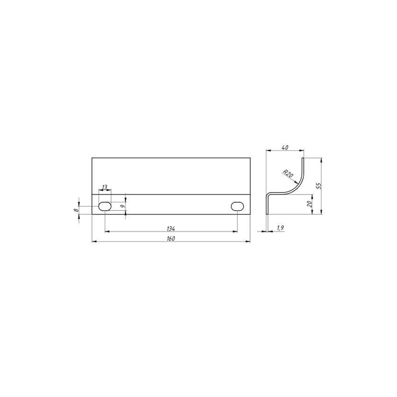 Łopatka tarczy rozrzucającej 210 mm rozsiewacz RCW-5-347868286