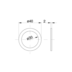 Podkładka dystansowa skrzyni C-385-1210023