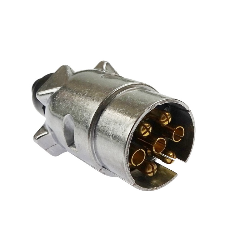 Wtyczka elektryczna 7 biegunowa W-7 aluminiowa-347772969