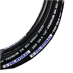 Wąż hydrauliczny do zakuwania DN06 2-oplotowy 400 Bar (sprzedawany po 100m) HYDRAL-347506806