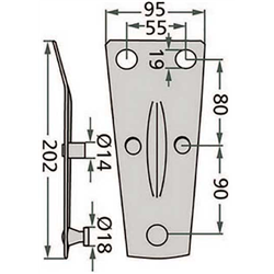 Trzymak noża kosiarka KVERNELAND DEUTZ-347492424