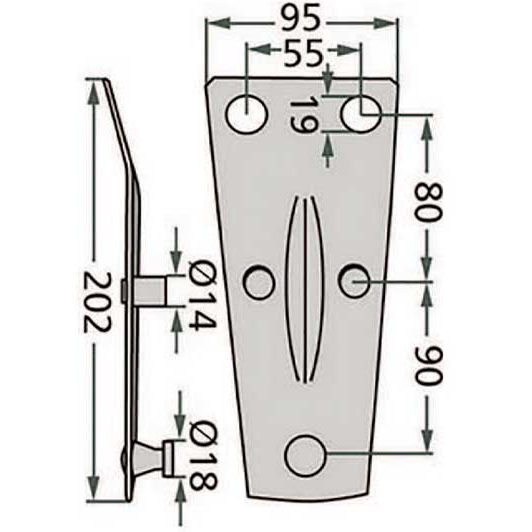 Trzymak noża kosiarka KVERNELAND DEUTZ-347492424