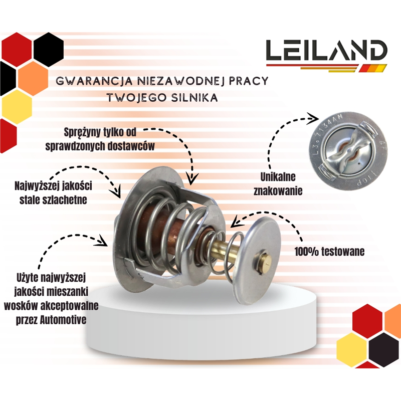 Termostat cieczy chłodzącej silnika 82°C Weidemann, Wacker Neuson LEILAND-347516359