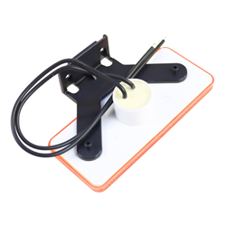 Lampa obrysowa pozycyjna boczna W17 12/24V Pomarańczowa wodoodporna IP68 LED z odblaskiem-347485020