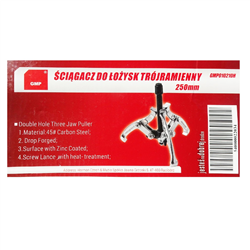 Ściągacz do łożysk trójramienny 150mm (6") podwójny otwór-347500048