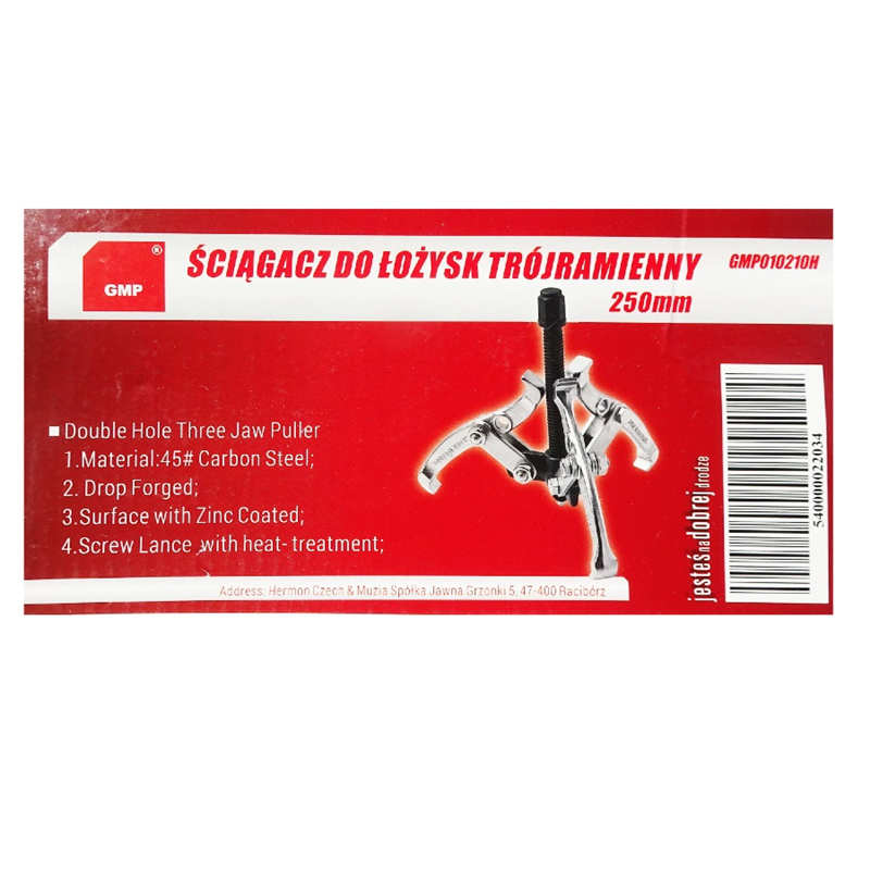 Ściągacz do łożysk trójramienny 150mm (6") podwójny otwór-347500048