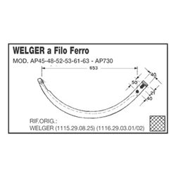 Igła prasy WELGER AP45,48,52,53,61,63 AP730-347488068