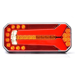 Lampa zespolona tylna prostokątna W150DD 7-funkcyjna z dynamicznym kierunkowskazem 12V/24V wodoodporna IP68 LED neon-347495277