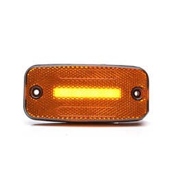 Lampa obrysowa pozycyjna boczna W157 12V/24V wodoodporna IP68 LED Pomarańczowa neon z przewodem-347495252