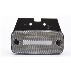 Lampa obrysowa pozycyjna przednia W157 12V/24V wodoodporna IP68 LED Biała neon z przewodem-347495257