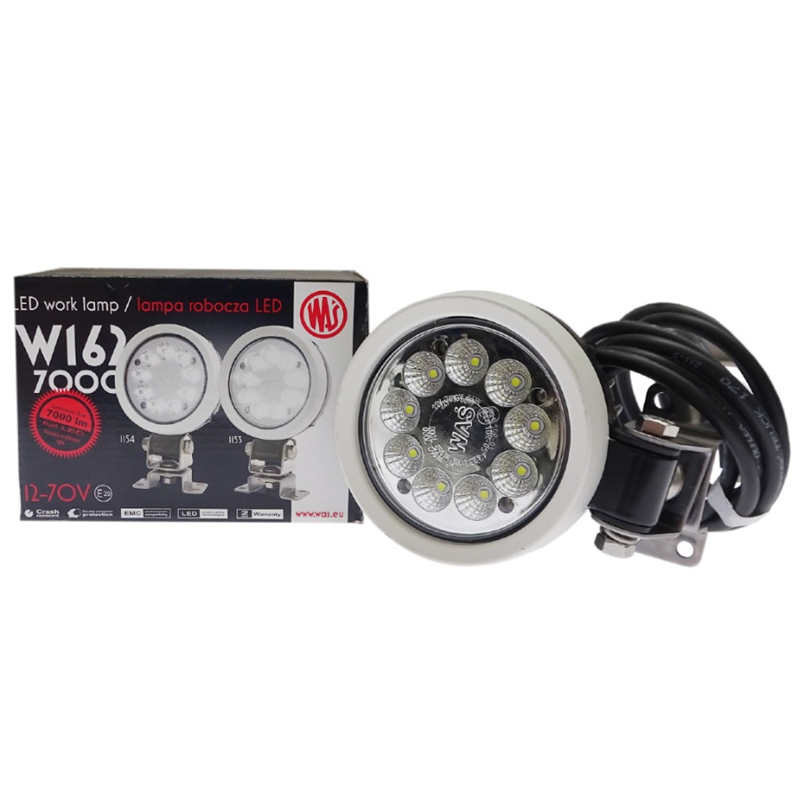 Lampa robocza 7000L rozproszone światło W162 12/70V aluminiowa wodoodporna IP68 9 - LED układ antyzakłuceniowy-347499918