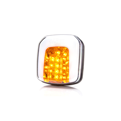 Lampa zespolona przednia z światłem kierunku W169 12/24V wodoodporna IP68 LED z przewodem-347495180