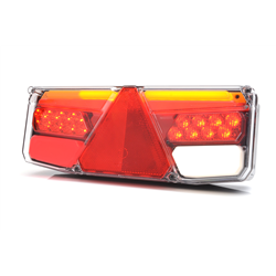 Lampa zespolona tylna naczepy TIR W170DDL 12-24V dynamiczny kierunek wodoodporna IP56 LED z przewodem lewa-347495201