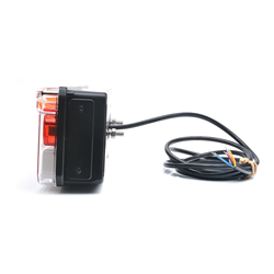 Lampa zespolona tylna naczepy TIR W170DDL 12-24V dynamiczny kierunek wodoodporna IP56 LED z przewodem lewa-347495202