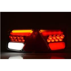 Lampa zespolona tylna naczepy TIR W170DDP 12-24V dynamiczny kierunek wodoodporna IP56 LED z przewodem prawa-347495210