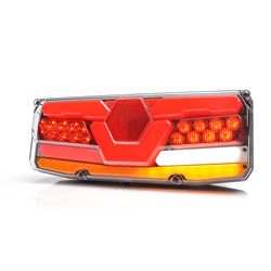Lampa zespolona tylna naczepy TIR W171DDL 12-24V dynamiczny kierunek wodoodporna IP56 LED z przewodem lewa-347495183